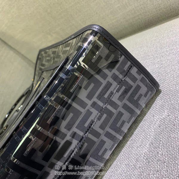 FENDI女包 頂級原單 最新透明雙F購物袋 手提包 芬迪女肩背包 36016  fdz2167